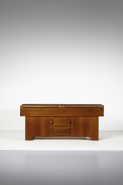 MICHELUCCI GIOVANNI (1891 - 1990) : Credenza della serie Torbecchia per Poltronova, Firenze  - Asta DESIGN E ARTI DECORATIVE DEL NOVECENTO - Associazione Nazionale - Case d'Asta italiane