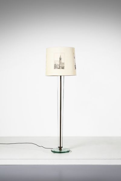 LUIGI FONTANA MILANO (n. 1881) : attribuito. Lampada da terra  - Asta DESIGN E ARTI DECORATIVE DEL NOVECENTO - Associazione Nazionale - Case d'Asta italiane