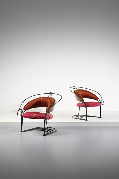 CINZIA RUGGERI (1945) & FRANCESCO SORO (1942) : Coppia di poltrone mod. Megathon per Driade, Italia  - Asta DESIGN E ARTI DECORATIVE DEL NOVECENTO - Associazione Nazionale - Case d'Asta italiane
