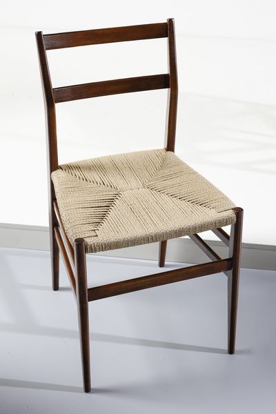 PONTI GIO (1891 - 1979) : Quattro sedie mod. Leggera per Cassina, Meda  - Asta DESIGN E ARTI DECORATIVE DEL NOVECENTO - Associazione Nazionale - Case d'Asta italiane