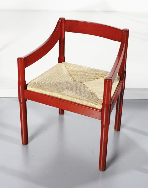 MAGISTRETTI VICO (1920 - 2006) : Quattro poltroncine mod. Carimate per Cassina, Meda  - Asta DESIGN E ARTI DECORATIVE DEL NOVECENTO - Associazione Nazionale - Case d'Asta italiane