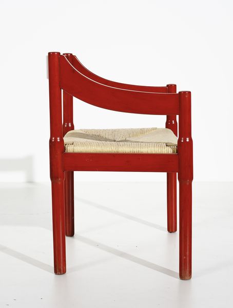 MAGISTRETTI VICO (1920 - 2006) : Quattro poltroncine mod. Carimate per Cassina, Meda  - Asta DESIGN E ARTI DECORATIVE DEL NOVECENTO - Associazione Nazionale - Case d'Asta italiane