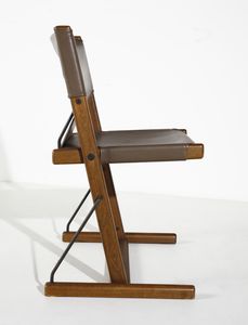 DE MARTINI PIERO (n. 1939) : Quattro sedie sovrapponibili mod. Nina e Santamaria per Cassina, Meda  - Asta DESIGN E ARTI DECORATIVE DEL NOVECENTO - Associazione Nazionale - Case d'Asta italiane