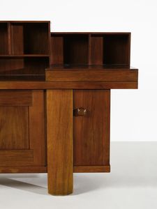 COPPOLA SILVIO (1920 - 1986) : Credenza con alzata mod. 602 per Bernini, Ceriano Laghetto  - Asta DESIGN E ARTI DECORATIVE DEL NOVECENTO - Associazione Nazionale - Case d'Asta italiane