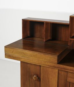 COPPOLA SILVIO (1920 - 1986) : Credenza con alzata mod. 602 per Bernini, Ceriano Laghetto  - Asta DESIGN E ARTI DECORATIVE DEL NOVECENTO - Associazione Nazionale - Case d'Asta italiane