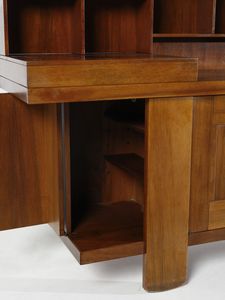 COPPOLA SILVIO (1920 - 1986) : Credenza con alzata mod. 602 per Bernini, Ceriano Laghetto  - Asta DESIGN E ARTI DECORATIVE DEL NOVECENTO - Associazione Nazionale - Case d'Asta italiane