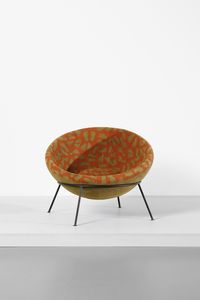 BO BARDI LINA (1914 - 1992) : Bowl chair  - Asta DESIGN E ARTI DECORATIVE DEL NOVECENTO - Associazione Nazionale - Case d'Asta italiane