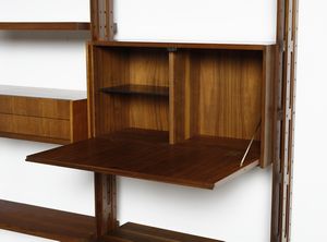 TILCHE PAOLO (1925 - 2000) : Libreria a due campate mod. Giraffa per Arform, Milano  - Asta DESIGN E ARTI DECORATIVE DEL NOVECENTO - Associazione Nazionale - Case d'Asta italiane