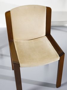 COLOMBO JOE (1930 - 1971) : Sei sedie mod. 300 per Pozzi, Italia  - Asta DESIGN E ARTI DECORATIVE DEL NOVECENTO - Associazione Nazionale - Case d'Asta italiane