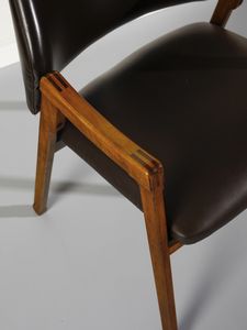 PARISI ICO (1916 - 1996) : Cinque poltroncine mod. 814 per Cassina, Meda  - Asta DESIGN E ARTI DECORATIVE DEL NOVECENTO - Associazione Nazionale - Case d'Asta italiane