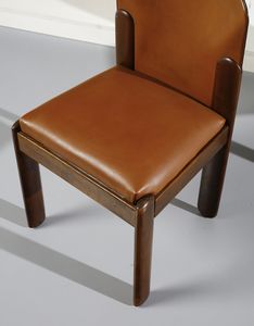 COPPOLA SILVIO (1920 - 1986) : Quattro sedie mod. 330 per Bernini, Ceriano Laghetto  - Asta DESIGN E ARTI DECORATIVE DEL NOVECENTO - Associazione Nazionale - Case d'Asta italiane