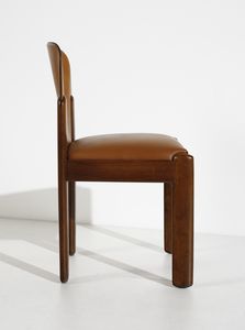 COPPOLA SILVIO (1920 - 1986) : Quattro sedie mod. 330 per Bernini, Ceriano Laghetto  - Asta DESIGN E ARTI DECORATIVE DEL NOVECENTO - Associazione Nazionale - Case d'Asta italiane