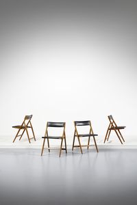 PONTI GIO (1891 - 1979) - Quattro sedie ripiegabili mod. 320 Eden per Fratelli Reguitti, Agnosine