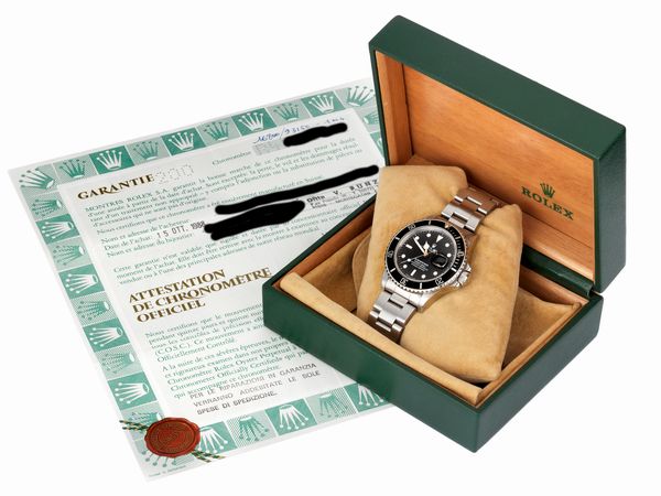 Rolex Submariner orologio da polso, ref. 168000, 1987  - Asta Gioielli e Orologi - Associazione Nazionale - Case d'Asta italiane