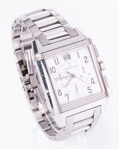 Jaeger Le Coultre Reverso Squadra GMT orologio da polso, ref. 230.8.45, 2007  - Asta Gioielli e Orologi - Associazione Nazionale - Case d'Asta italiane