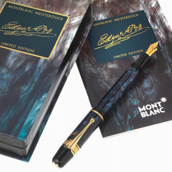 MONTBLANC "EDGAR ALLAN POE" SERIE SCRITTORI PENNA STILOGRAFICA EDIZIONE LIMITATA N. 03691/17000 ANNO 1998  - Asta PENNE DA COLLEZIONE - Associazione Nazionale - Case d'Asta italiane