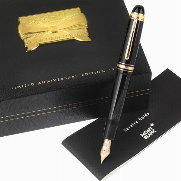 MONTBLANC MEISTERSTUCK N. 149 LIMITED EDITION 75 YEARS OF PASSION AND SOULD N. 1376/1924  - Asta PENNE DA COLLEZIONE - Associazione Nazionale - Case d'Asta italiane