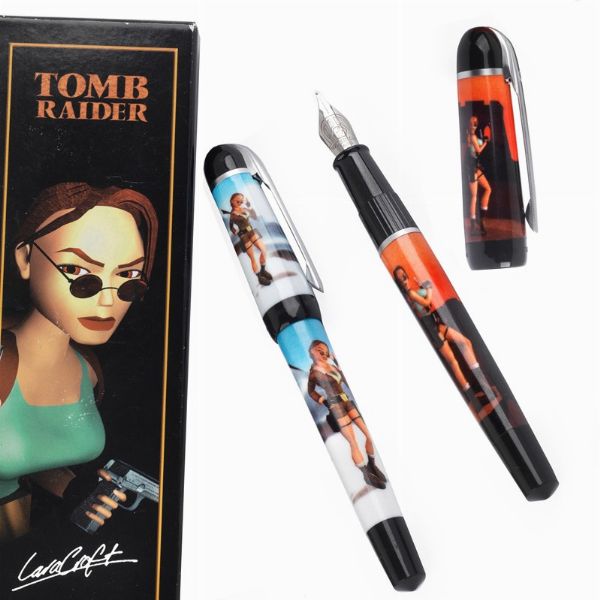 WATERMAN TOM RAIDER COPPIA DI PENNE STILOGRAFICHE  - Asta PENNE DA COLLEZIONE - Associazione Nazionale - Case d'Asta italiane