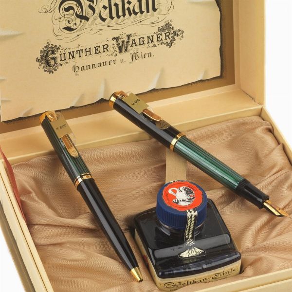 PELIKAN M400 PENNA STILOGRAFICA E K800 PENNA A SFERA  - Asta PENNE DA COLLEZIONE - Associazione Nazionale - Case d'Asta italiane