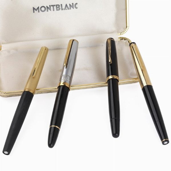 MONTBLANC LOTTO DI QUATTRO PENNE  - Asta PENNE DA COLLEZIONE - Associazione Nazionale - Case d'Asta italiane