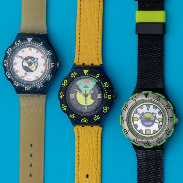 Lotto di 3 swatch Scuba 200: <BR>SDN107 1993 <BR>SDB103 1993 <BR>SDN102 1993  - Asta I Swatch very much - Associazione Nazionale - Case d'Asta italiane