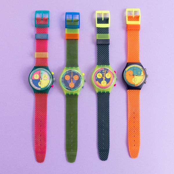 Quattro orologi Swatch Chrono  - Asta I Swatch very much - Associazione Nazionale - Case d'Asta italiane