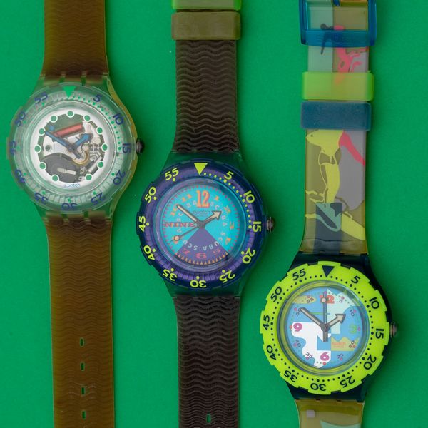 Lotto di 3 swatch Scuba 200: <BR>SDN105 1993 <BR>SDK107 1993 <BR>SDN106 1993  - Asta I Swatch very much - Associazione Nazionale - Case d'Asta italiane