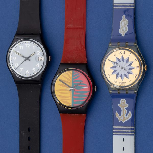 Lotto di 3 swatch: <BR>GK140  <BR>GB113 1987 <BR>GB413 1991  - Asta I Swatch very much - Associazione Nazionale - Case d'Asta italiane