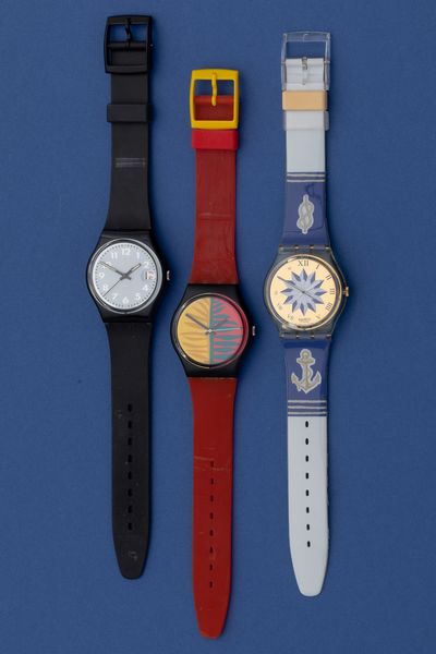 Lotto di 3 swatch: <BR>GK140  <BR>GB113 1987 <BR>GB413 1991  - Asta I Swatch very much - Associazione Nazionale - Case d'Asta italiane