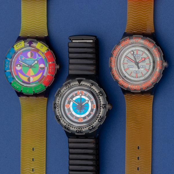 Lotto di 3 swatch Scuba 200: <BR>SDM100 1994 <BR>SDM102 1994 <BR>SDV101 1994  - Asta I Swatch very much - Associazione Nazionale - Case d'Asta italiane