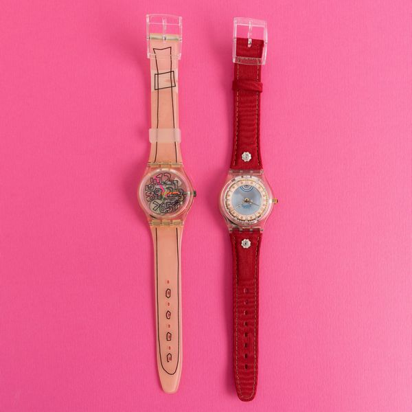 Due orologi Swatch con scatola  - Asta I Swatch very much - Associazione Nazionale - Case d'Asta italiane