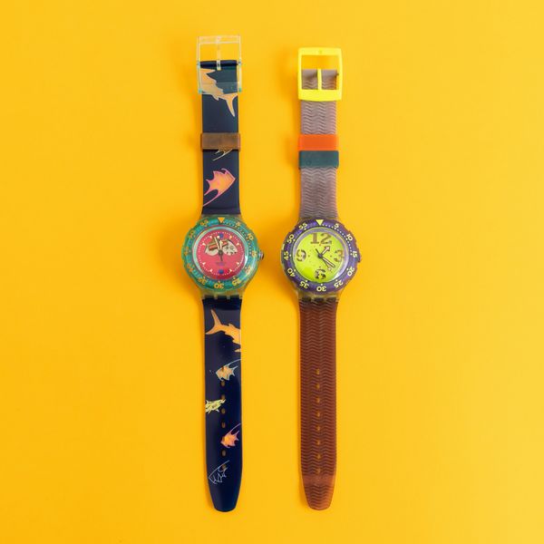 Due orologi Swatch Scuba  - Asta I Swatch very much - Associazione Nazionale - Case d'Asta italiane