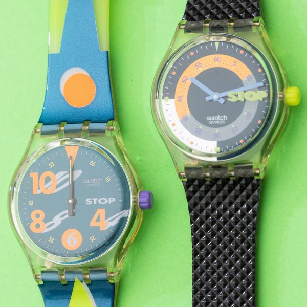 Lotto di 2 swatch Stop-watch: <BR>SSK100 1992 <BR>SSK102 1992  - Asta I Swatch very much - Associazione Nazionale - Case d'Asta italiane