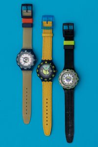 Lotto di 3 swatch Scuba 200: <BR>SDN107 1993 <BR>SDB103 1993 <BR>SDN102 1993  - Asta I Swatch very much - Associazione Nazionale - Case d'Asta italiane