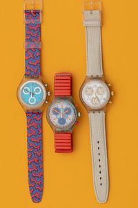 Lotto di 3 swatch Chrono: <BR>SCG103 1994 <BR>SCK400 1994 <BR>SCK100 1993 C  - Asta I Swatch very much - Associazione Nazionale - Case d'Asta italiane