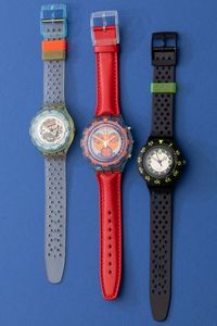 Lotto di 3 swatch Scuba 200: <BR>SDK104 1992 <BR>SDB102 1992 <BR>SDN106 1992  - Asta I Swatch very much - Associazione Nazionale - Case d'Asta italiane