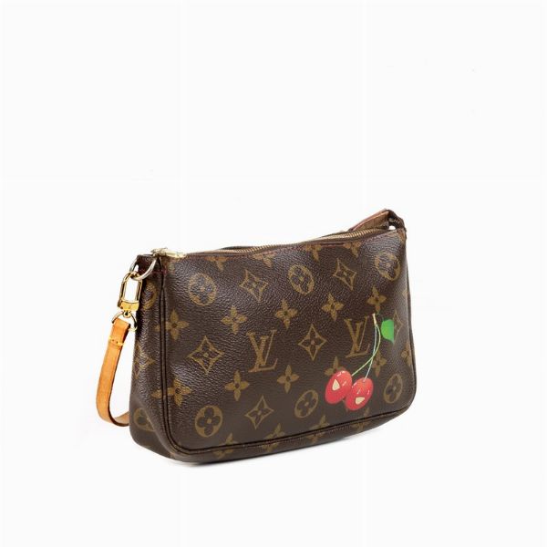 LOUIS VUITTON PICCOLA TRACOLLA TAKASHI MURAKAMI CERISES  - Asta VINTAGE: BORSE E ACCESSORI DI HERMES, LOUIS VUITTON E ALTRE GRANDI MAISON - Associazione Nazionale - Case d'Asta italiane