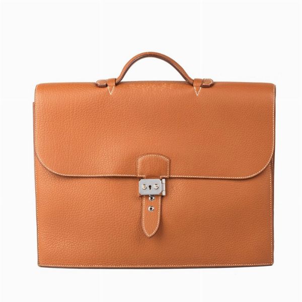 HERMES CARTELLA DA LAVORO SAC A DEPECHE 38  - Asta VINTAGE: BORSE E ACCESSORI DI HERMES, LOUIS VUITTON E ALTRE GRANDI MAISON - Associazione Nazionale - Case d'Asta italiane