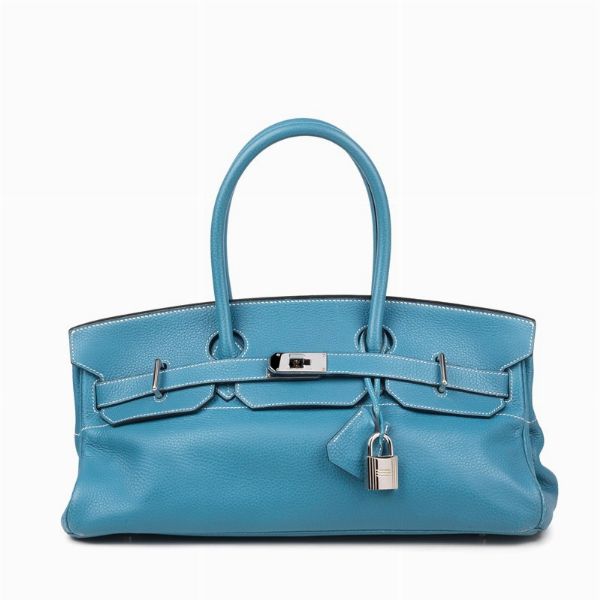 HERMES BORSA BIRKIN SHOULDER 42  - Asta VINTAGE: BORSE E ACCESSORI DI HERMES, LOUIS VUITTON E ALTRE GRANDI MAISON - Associazione Nazionale - Case d'Asta italiane