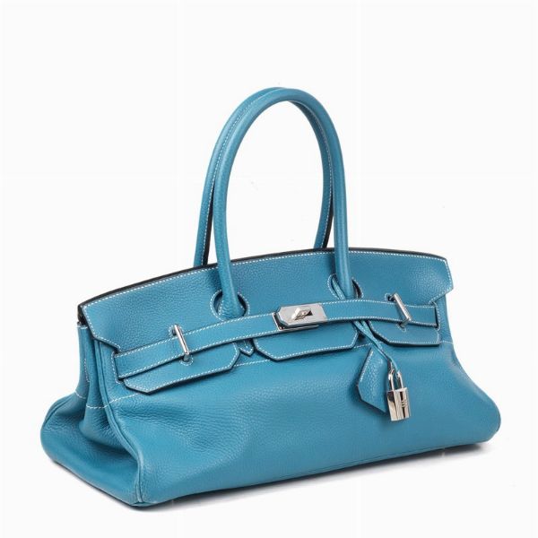 HERMES BORSA BIRKIN SHOULDER 42  - Asta VINTAGE: BORSE E ACCESSORI DI HERMES, LOUIS VUITTON E ALTRE GRANDI MAISON - Associazione Nazionale - Case d'Asta italiane