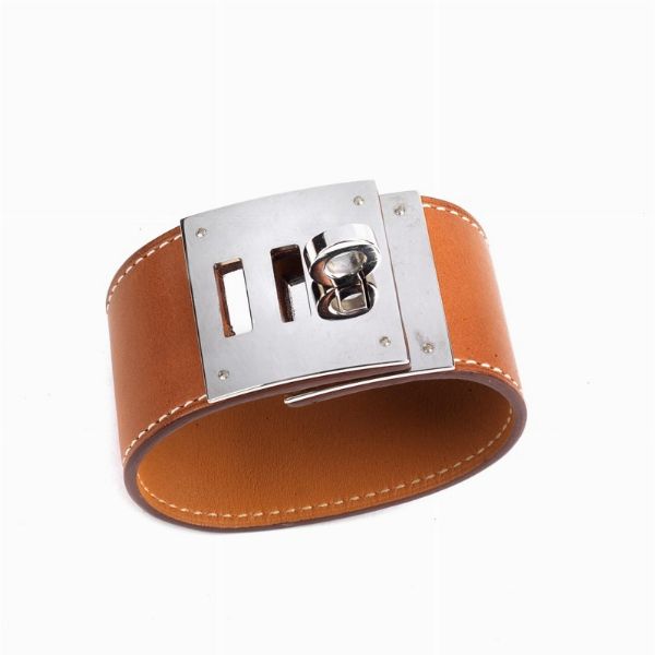 HERMES BRACCIALE KELLY DOG  - Asta VINTAGE: BORSE E ACCESSORI DI HERMES, LOUIS VUITTON E ALTRE GRANDI MAISON - Associazione Nazionale - Case d'Asta italiane