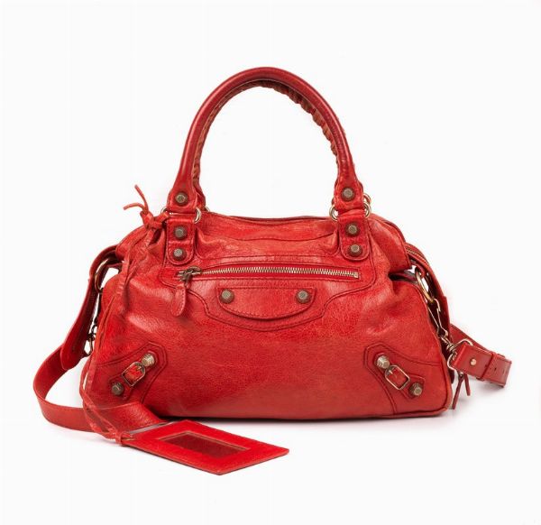 BALENCIAGA BORSA A MANO TOWN 12  - Asta VINTAGE: BORSE E ACCESSORI DI HERMES, LOUIS VUITTON E ALTRE GRANDI MAISON - Associazione Nazionale - Case d'Asta italiane