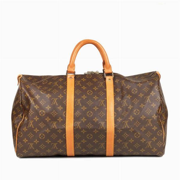 LOUIS VUITTON BORSA VIAGGIO KEEPALL 50  - Asta VINTAGE: BORSE E ACCESSORI DI HERMES, LOUIS VUITTON E ALTRE GRANDI MAISON - Associazione Nazionale - Case d'Asta italiane