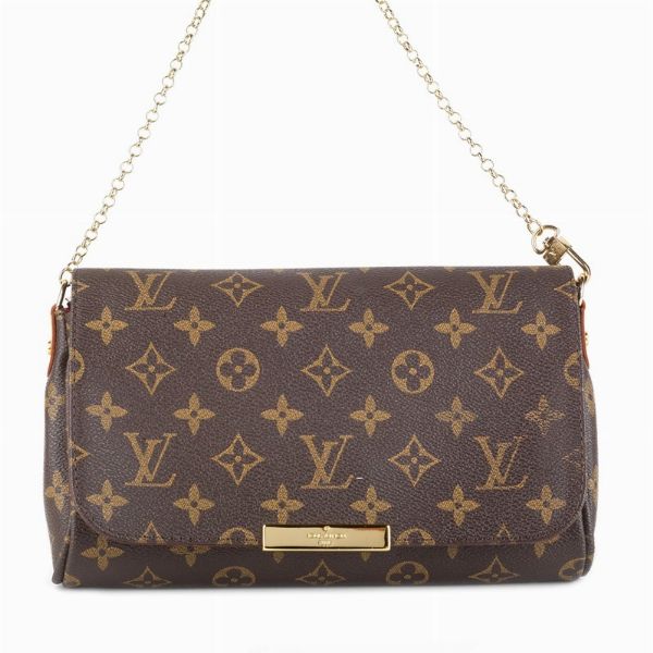 LOUIS VUITTON TRACOLLA CON CATENA  - Asta VINTAGE: BORSE E ACCESSORI DI HERMES, LOUIS VUITTON E ALTRE GRANDI MAISON - Associazione Nazionale - Case d'Asta italiane