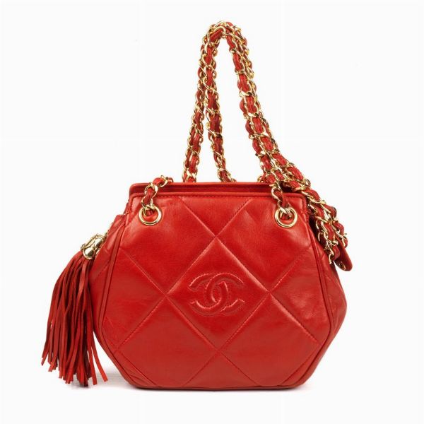 CHANEL MINI TRACOLLA VINTAGE  - Asta VINTAGE: BORSE E ACCESSORI DI HERMES, LOUIS VUITTON E ALTRE GRANDI MAISON - Associazione Nazionale - Case d'Asta italiane