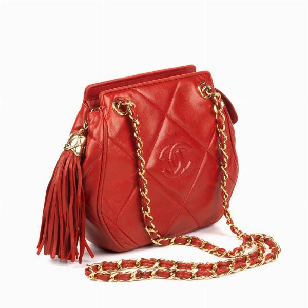 CHANEL MINI TRACOLLA VINTAGE  - Asta VINTAGE: BORSE E ACCESSORI DI HERMES, LOUIS VUITTON E ALTRE GRANDI MAISON - Associazione Nazionale - Case d'Asta italiane