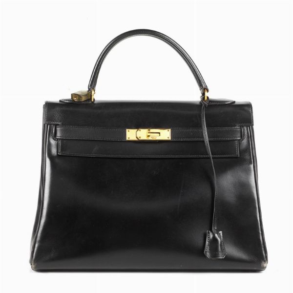 HERMES : HERMES KELLY 32  - Asta VINTAGE: BORSE E ACCESSORI DI HERMES, LOUIS VUITTON E ALTRE GRANDI MAISON - Associazione Nazionale - Case d'Asta italiane