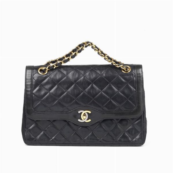 CHANEL TRACOLLA VINTAGE  - Asta VINTAGE: BORSE E ACCESSORI DI HERMES, LOUIS VUITTON E ALTRE GRANDI MAISON - Associazione Nazionale - Case d'Asta italiane