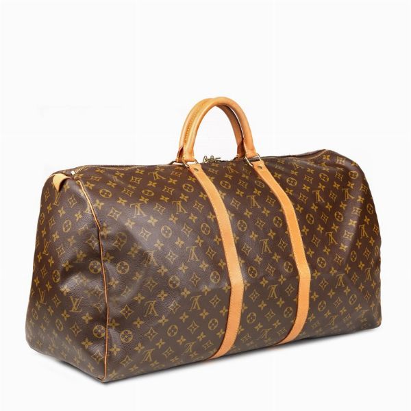 LOUIS VUITTON BORSA VIAGGIO KEEPALL 60  - Asta VINTAGE: BORSE E ACCESSORI DI HERMES, LOUIS VUITTON E ALTRE GRANDI MAISON - Associazione Nazionale - Case d'Asta italiane