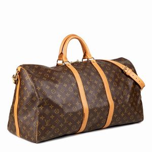 LOUIS VUITTON BORSA VIAGGIO KEEPALL 45  - Asta VINTAGE: BORSE E ACCESSORI DI HERMES, LOUIS VUITTON E ALTRE GRANDI MAISON - Associazione Nazionale - Case d'Asta italiane